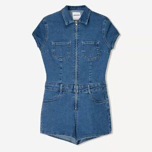 Bershka Denim Romper